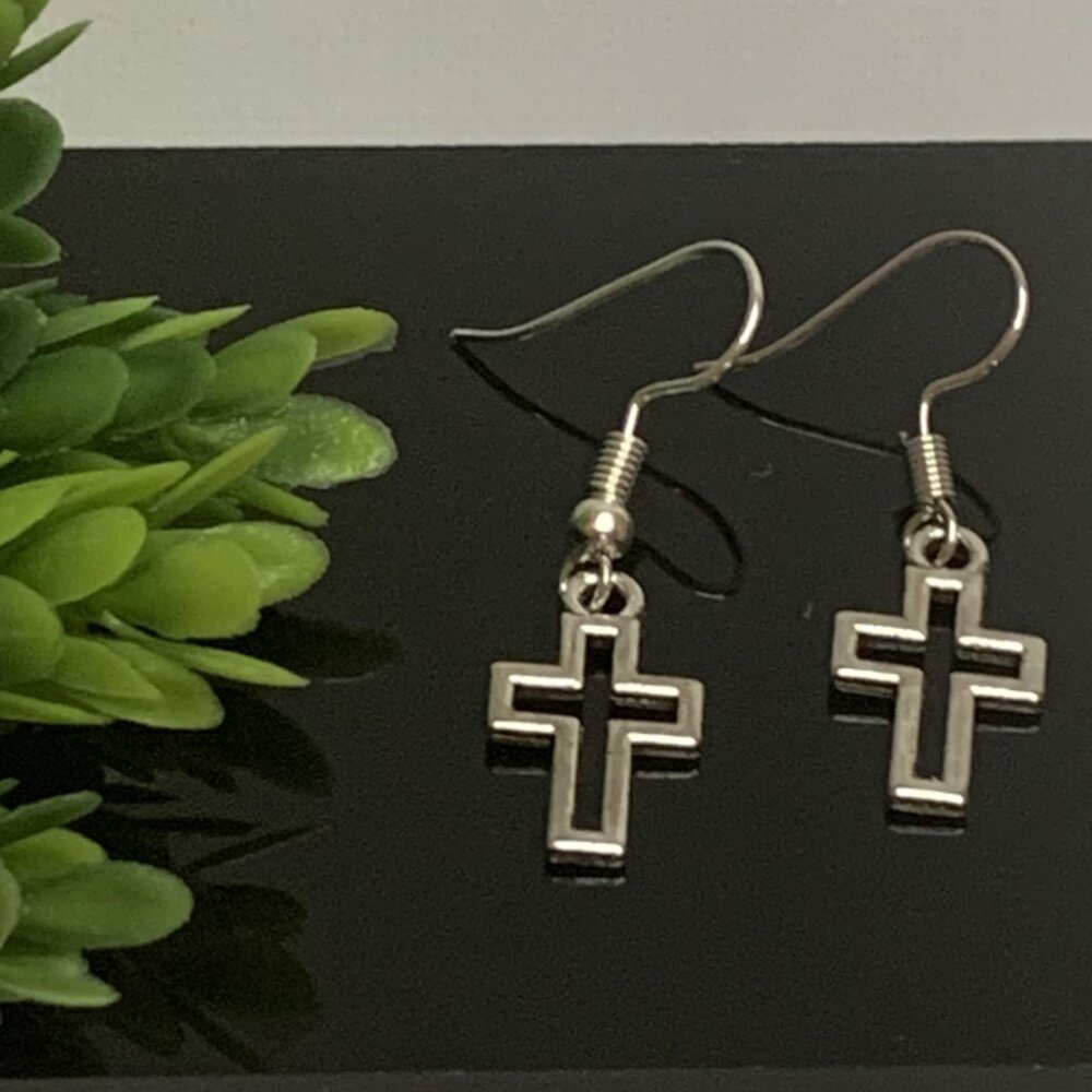 Cross Earring, Religious Earring, Jesus Earring, Easter Earring, Gift Idea